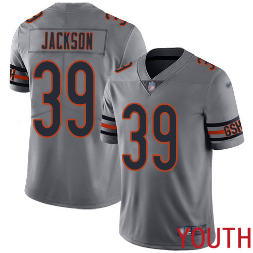 Chicago Bears Limited Silver Youth Eddie Jackson Jersey NFL Football 39 Inverted Legend